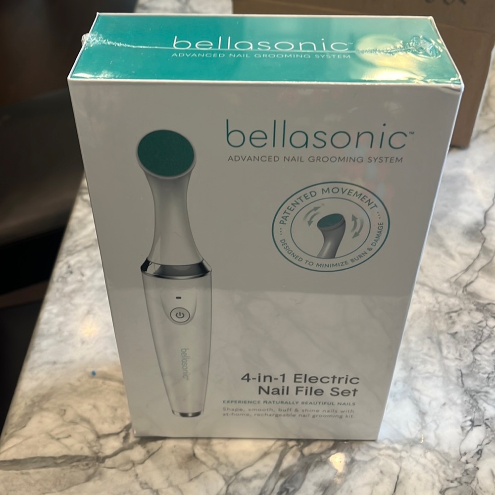 New and Sealed bellasonic 4 in 1 Electric Nail file set